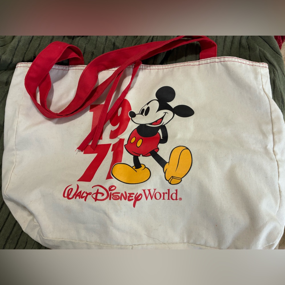 Disney Mickey Mouse Tote Bag - Red, Yellow, and White